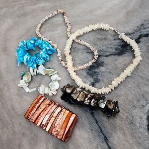 Bundle of shell necklaces/bracelets